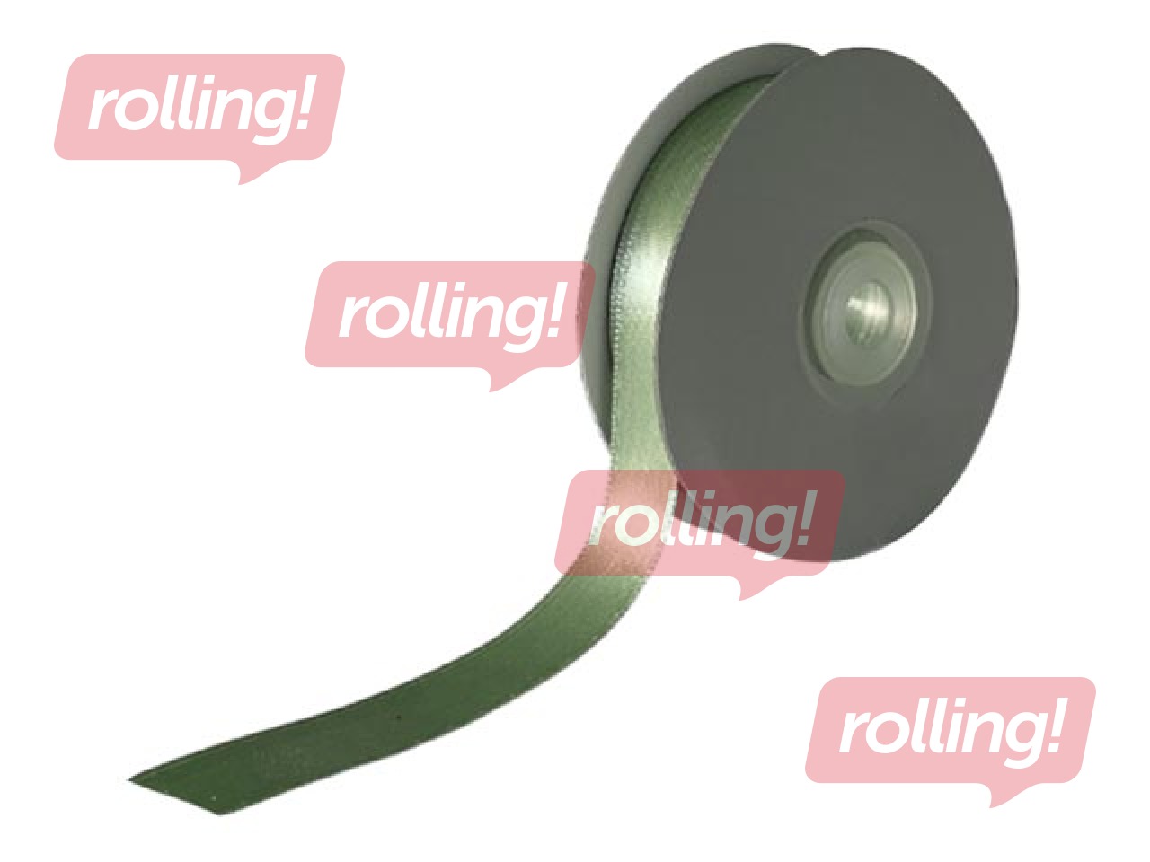 Dāvanu saiņošanas lente 12 mm/ 25 m, satīna, Taupegreen