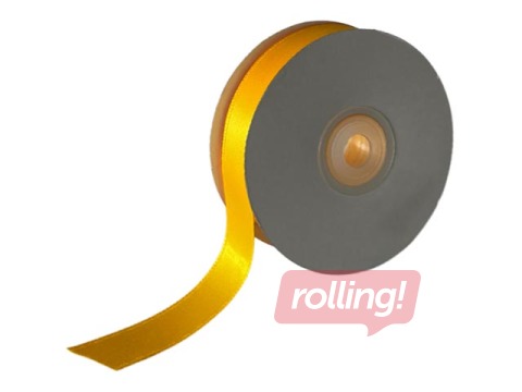 Dāvanu saiņošanas lente 12 mm/ 25 m, satīna, Egg Yellow