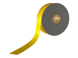 Dāvanu saiņošanas lente 12 mm/ 25 m, satīna, dzeltena