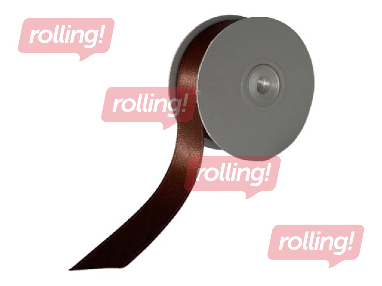 Dāvanu saiņošanas lente 12 mm/ 25 m, satīna, Brown