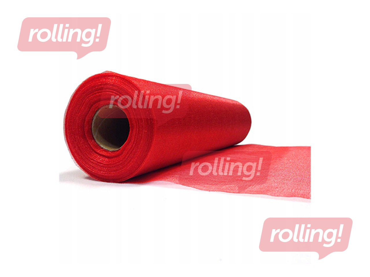 Dāvanu saiņošanas tills ruļļos, sarkans, 15cm x 9m