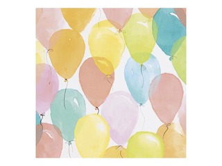 Dāvanu papīrs ruļļos ar baloniem, 50x 500 cm