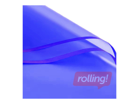 Polipropilēna plēve, caurspīdīgi zila, 58x58cm, 20 loksnes