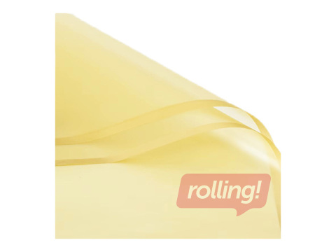 Polipropilēna plēve, caurspīdīgi dzeltena, 58x58cm, 20 loksnes