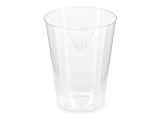 Glāzes plastmasas Wimex, cietās, 0.2l, 50 gab.