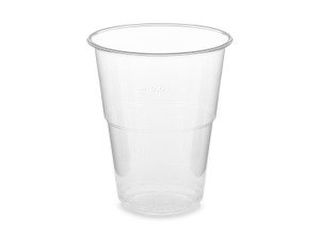 Glāzes plastmasas, caurspīdīgas, 300ml, 50 gab.