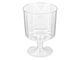 Glāzes vīna, plastmasas, 200 ml, 10 gab. 