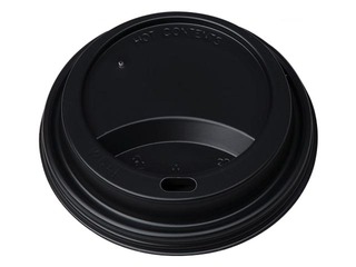 Vāki plastmasas glāzēm, ø90mm, melni, 100 gab.