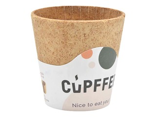 Ēdama kafijas krūze, brūnas, ø75mm, 220ml, 12 gab.