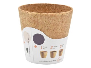 Ēdama kafijas krūze, brūnas, ø75mm, 220ml, 12 gab.