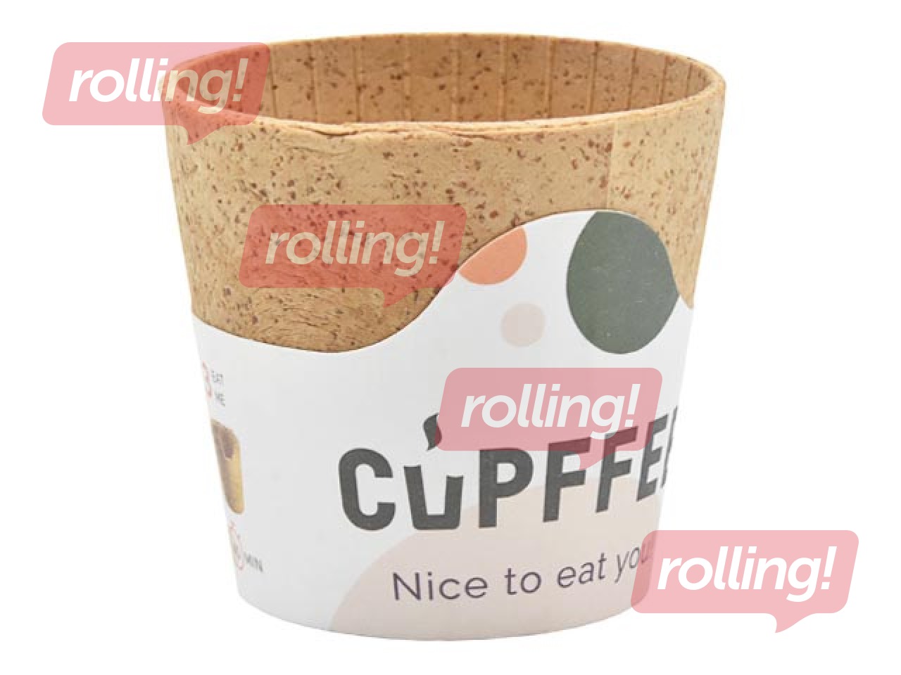 Ēdama kafijas krūze, ø60mm, 110 ml, brūnas, 10 gab.