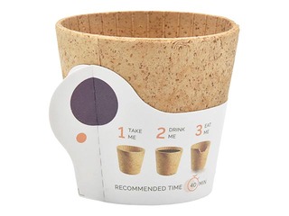 Ēdama kafijas krūze, ø60mm, 110 ml, brūnas, 10 gab.