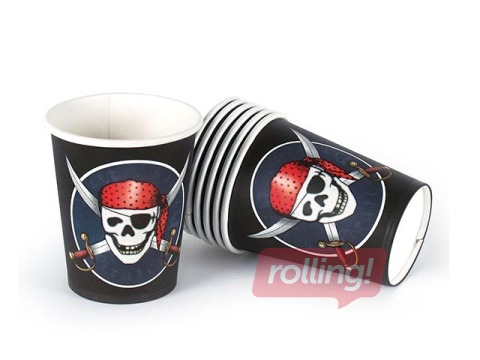 Glāzes papīra 200ml, 10 gab. Pirates