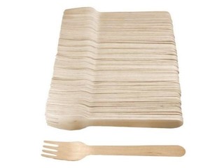 Dakšas, koka, 16 cm, 100 gab.