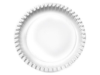 Šķīvis papīra, 18 cm, 100 gab., balti