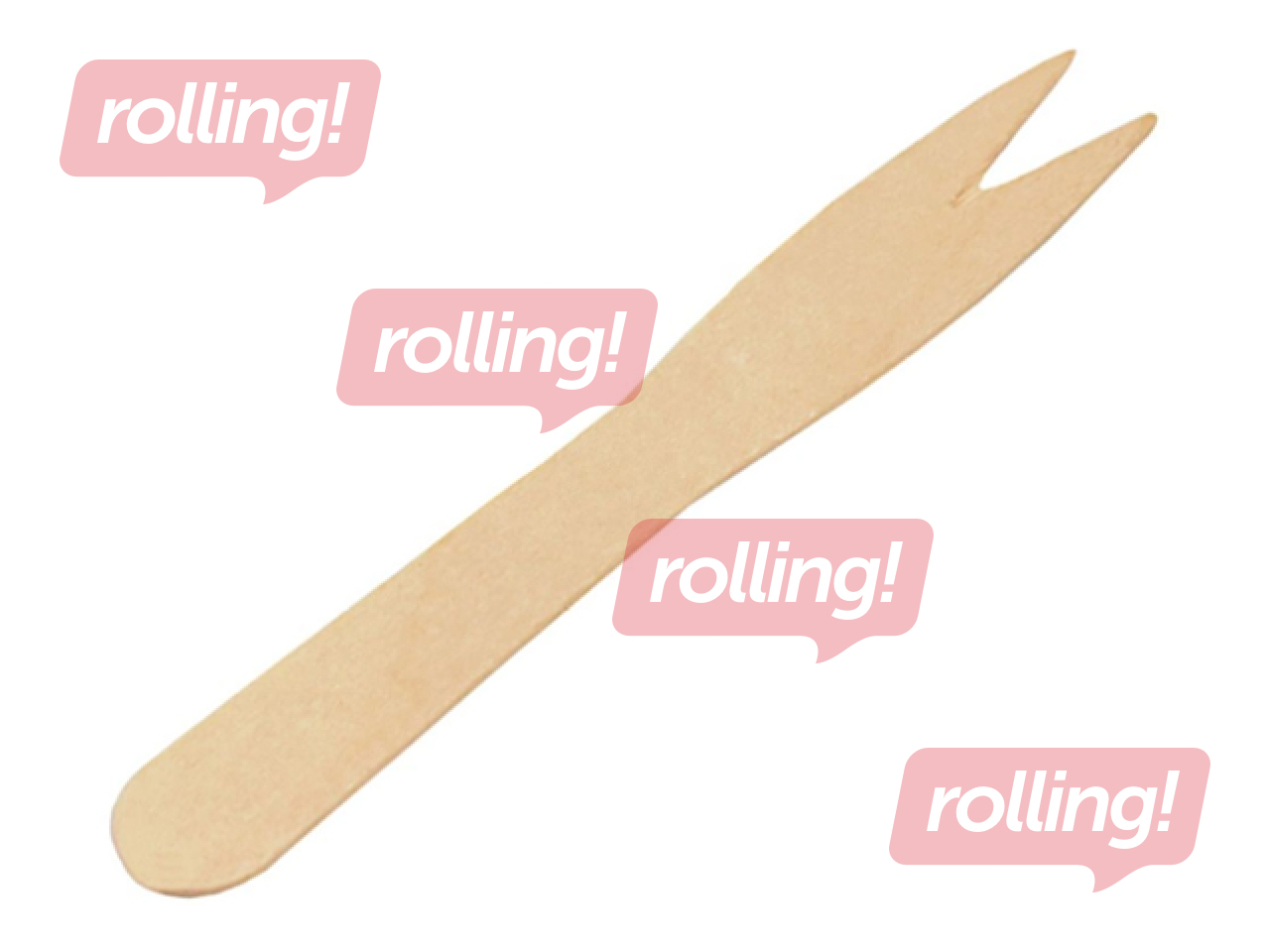 Degustāciju dakšas, koka, 8.5 cm, 500 gab.