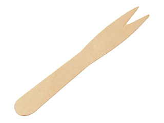 Degustāciju dakšas, koka, 8.5 cm, 500 gab.