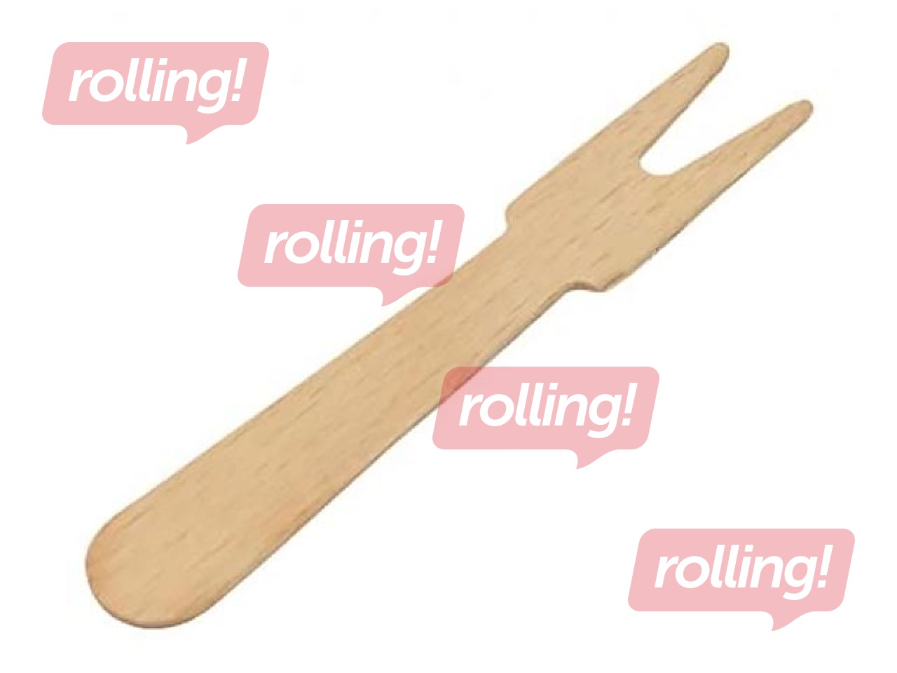 Degustāciju dakšas, koka, 7.3 cm, 500 gab.