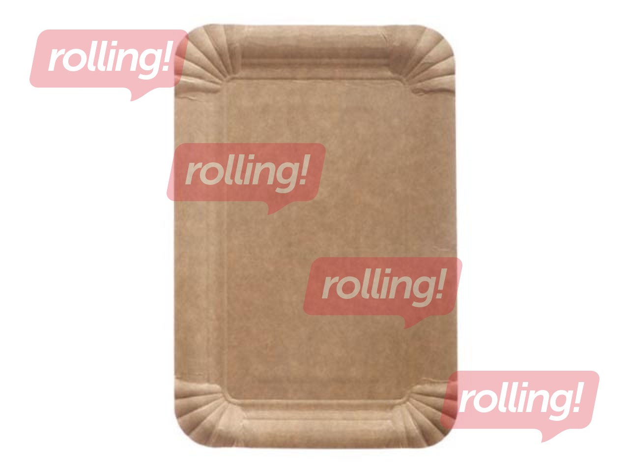 Papīra šķīvji, 13 x 20 cm, 100 gab., brūni