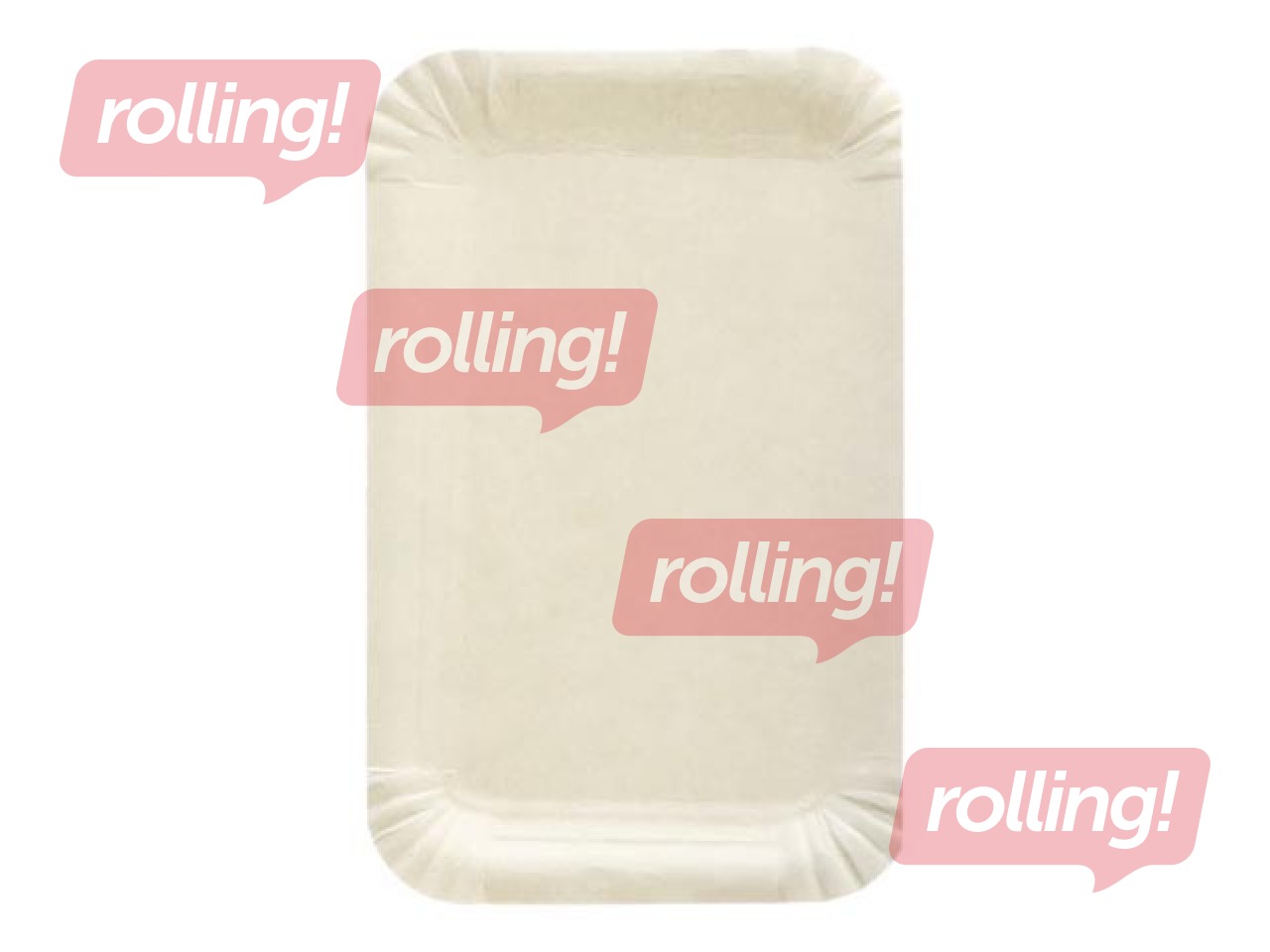 Papīra šķīvji, 10x16 cm, 250 gab., balti