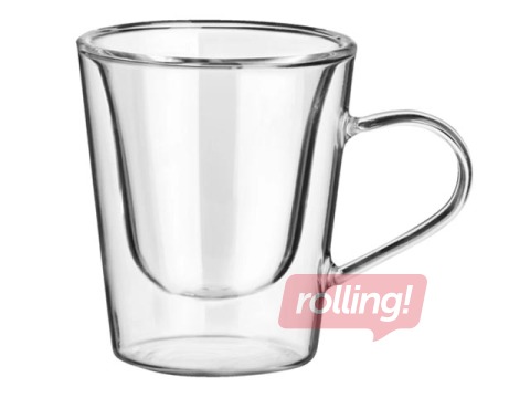 Krūze Thermic, stikla, dubultām sienām, 295ml