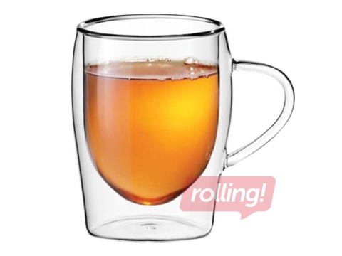 Krūze dubultsienu Boral, stikla, 300ml, 2 gab.