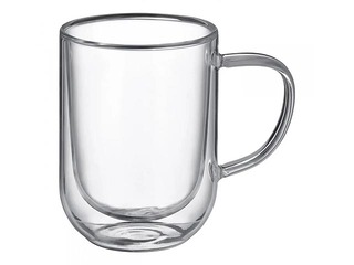 Krūze dubultsienu Mia, 2gab., stikla, 400 ml