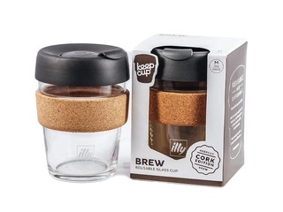 Glāze ar vāciņu Illy, Keepcup, Brew, 340ml