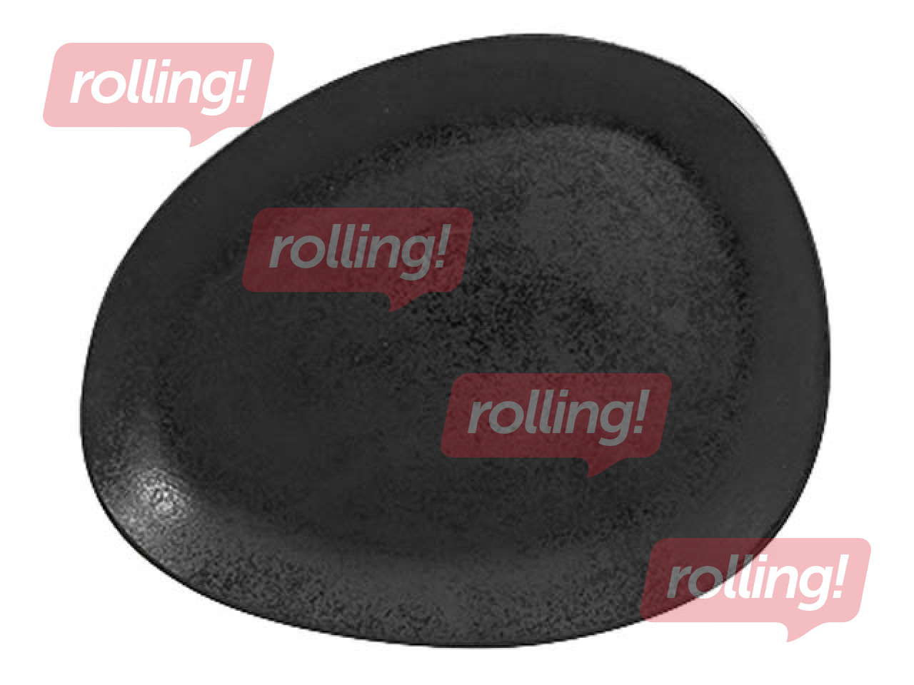 Šķīvis Shaped, porcelāna, 27x21.5cm, melns