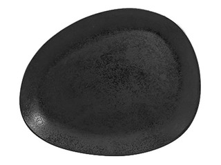Šķīvis Shaped, porcelāna, 27x21.5cm, melns