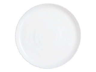 Šķīvis deserta  Ammonite, stikla, 19cm, balts