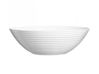 Bļoda salātu Harena, stikla, 27cm, 3.1l , balta