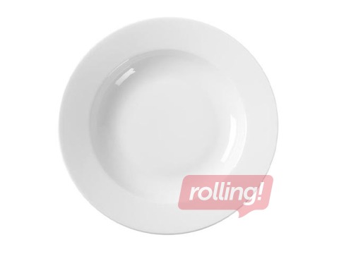 Šķīvis zupai Bianco, balts, 23cm