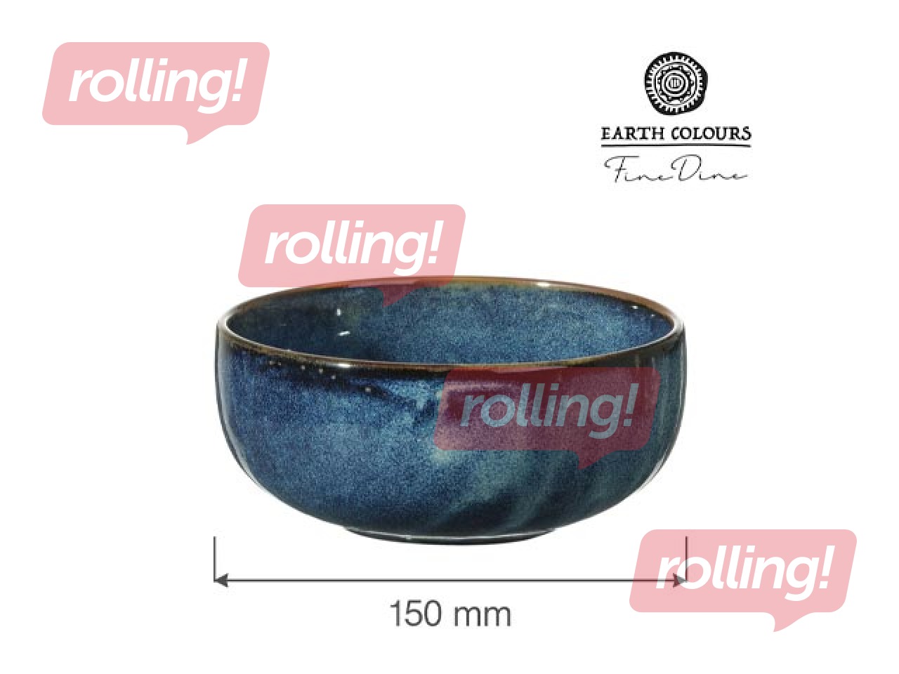 Bļoda Eminence, zila, 800ml, 15cm