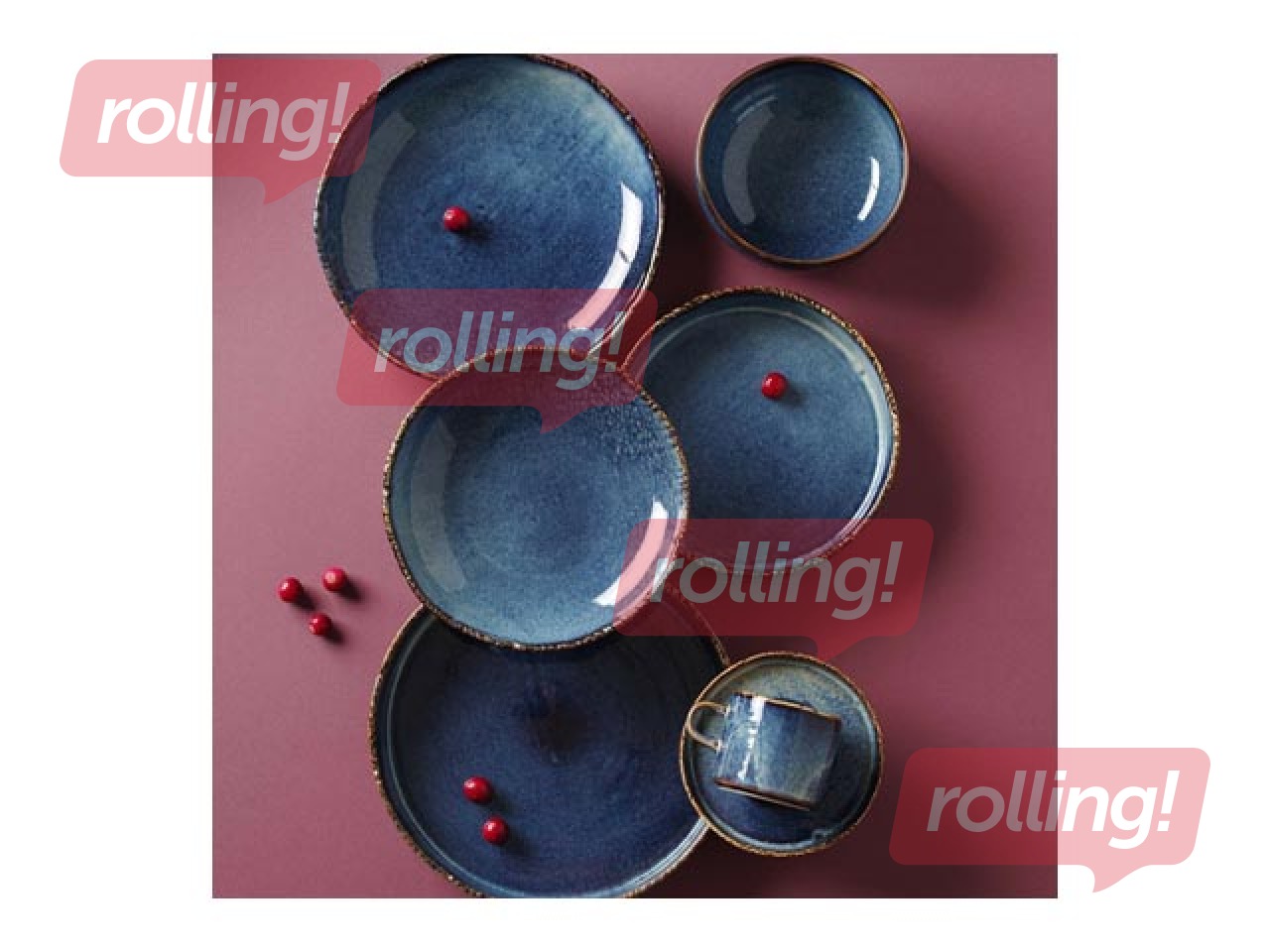 Bļoda Eminence, zila, 800ml, 15cm