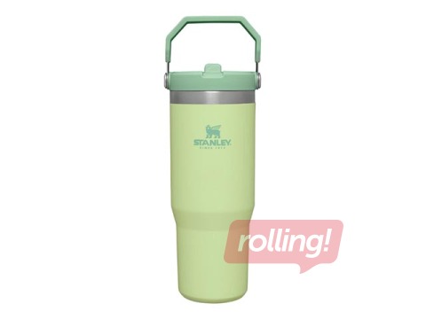 Termokrūze ar salmiņu Stanley, The IceFlow Flip Straw Tumbler, gaiši zaļa, 0.89l