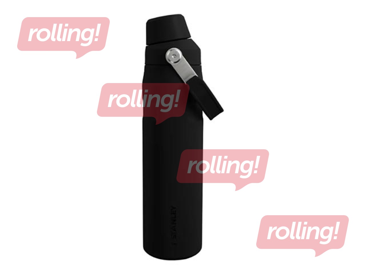 Termopudele Stanley, The Aerolight IceFlow Water Bottle Fast Flow, melna, 0.6l