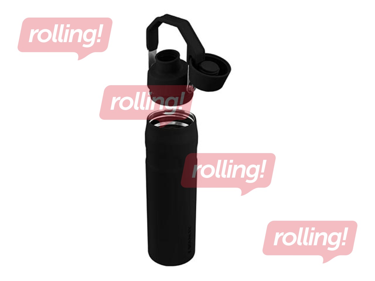 Termopudele Stanley, The Aerolight IceFlow Water Bottle Fast Flow, melna, 0.6l