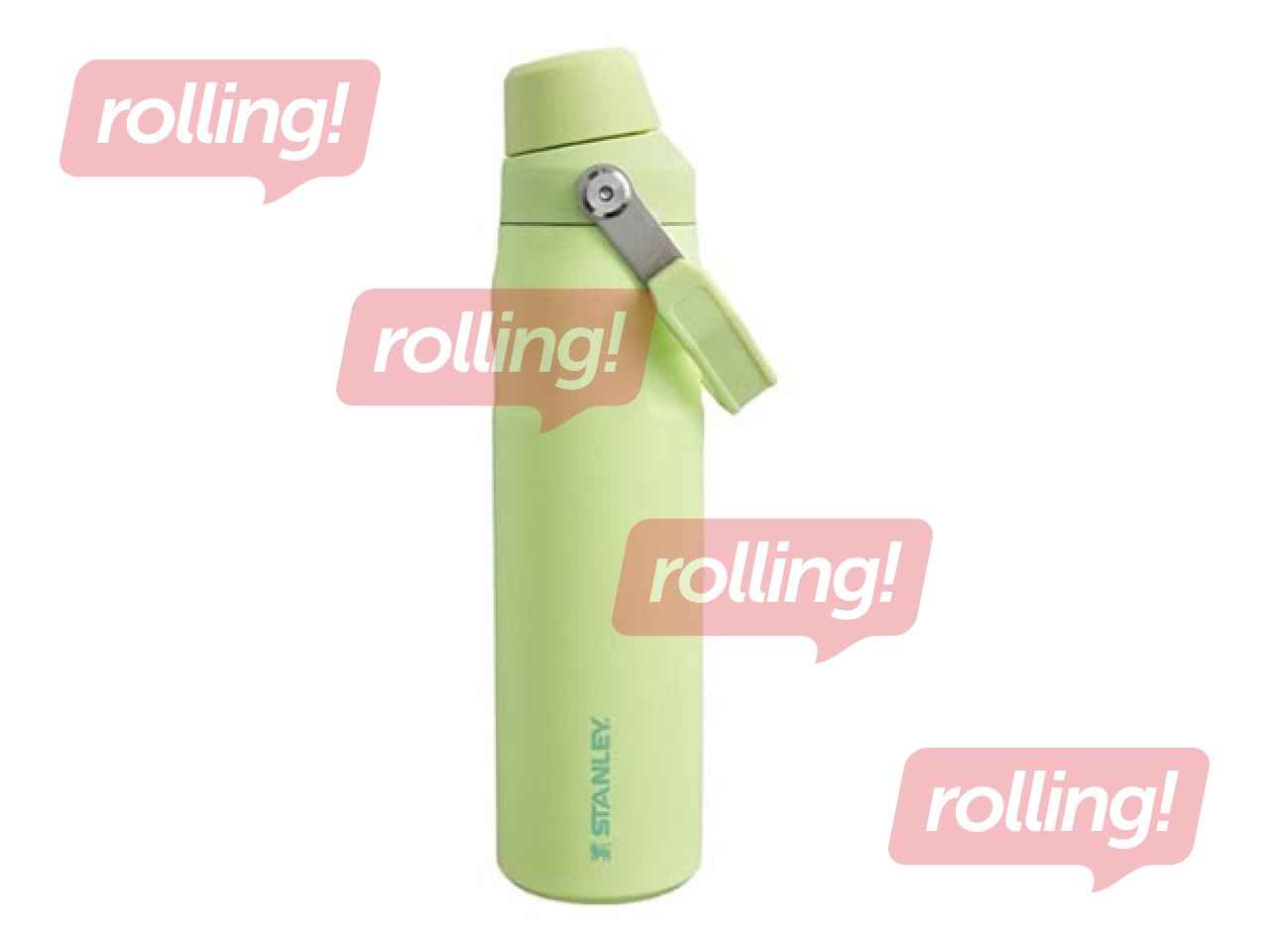 Termopudele Stanley, The Aerolight IceFlow Water Bottle Fast Flow, gaiši zaļa, 0.6l