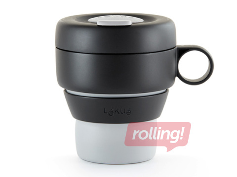 Ceļojuma krūze Lekue, To Go, salokāma, pelēka