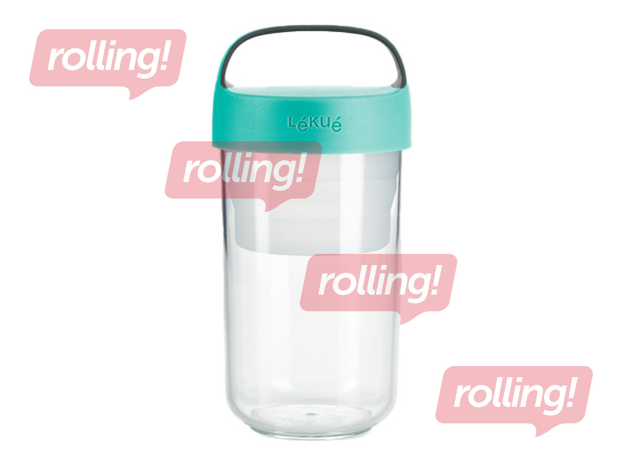 Ēdiena trauks Lekue, To Go, zila krāsa, 600ml