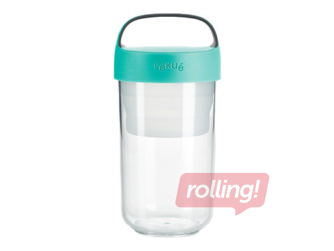 Ēdiena trauks Lekue, To Go, zila krāsa, 600ml