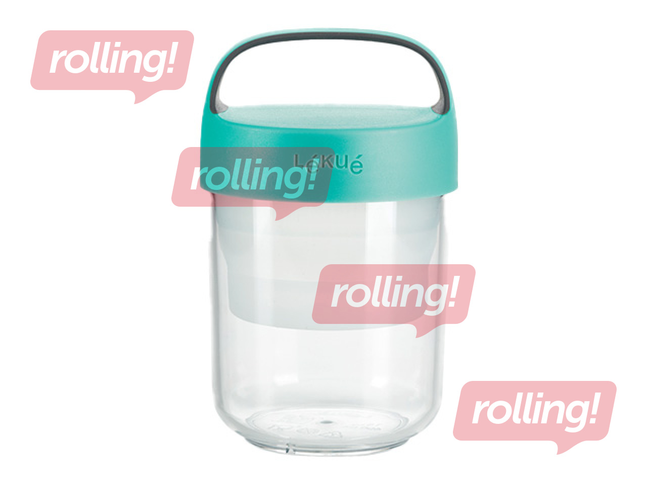 Ēdiena trauks Lekue, To Go, zila krāsa, 400ml