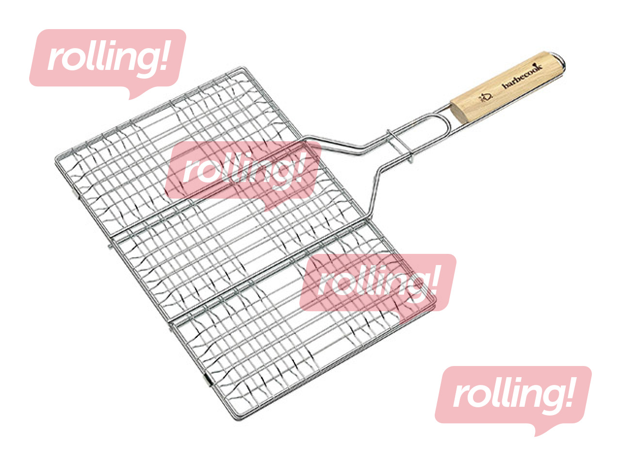 Grila reste Barbecook, 35 x 23cm, ar koka rokturi
