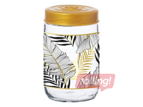 Burka ar plastmas vāku Gold Leaf, 660ml, stikla