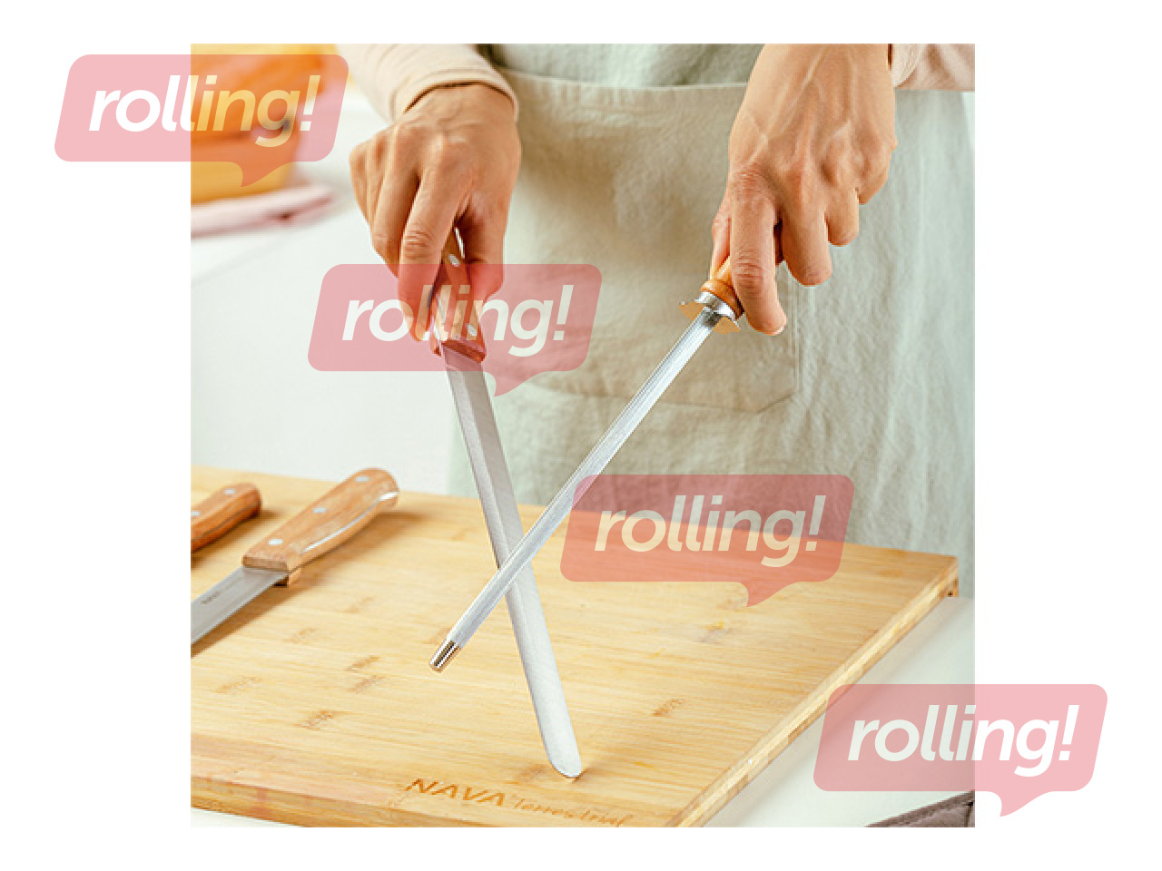 Nažu asināmais, NAVA, ar koka rokturi, 30.5cm