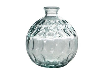 Vāze stikla DUNE,18 cm, pelēka
