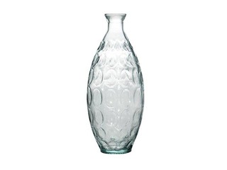 Vāze stikla DUNE,h-38 cm, pelēka