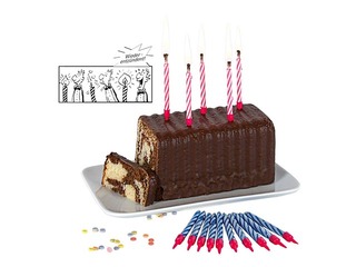 Sveces dzimšanas dienas, dažādas krāsas, maģiskās, 10 gab.