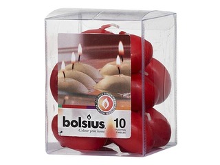 Sveces peldošās, sarkanas, 10 gab.